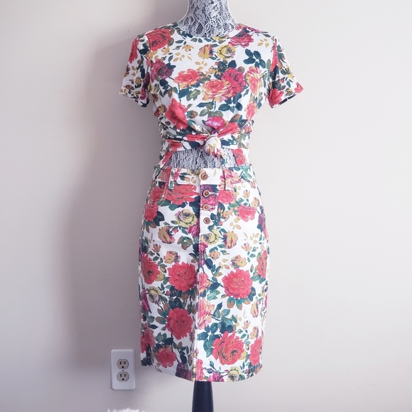 ANTHROPOLOGIE Floral 2 Piece Set Maeve/Meadow Rue - Picture 8 of 8